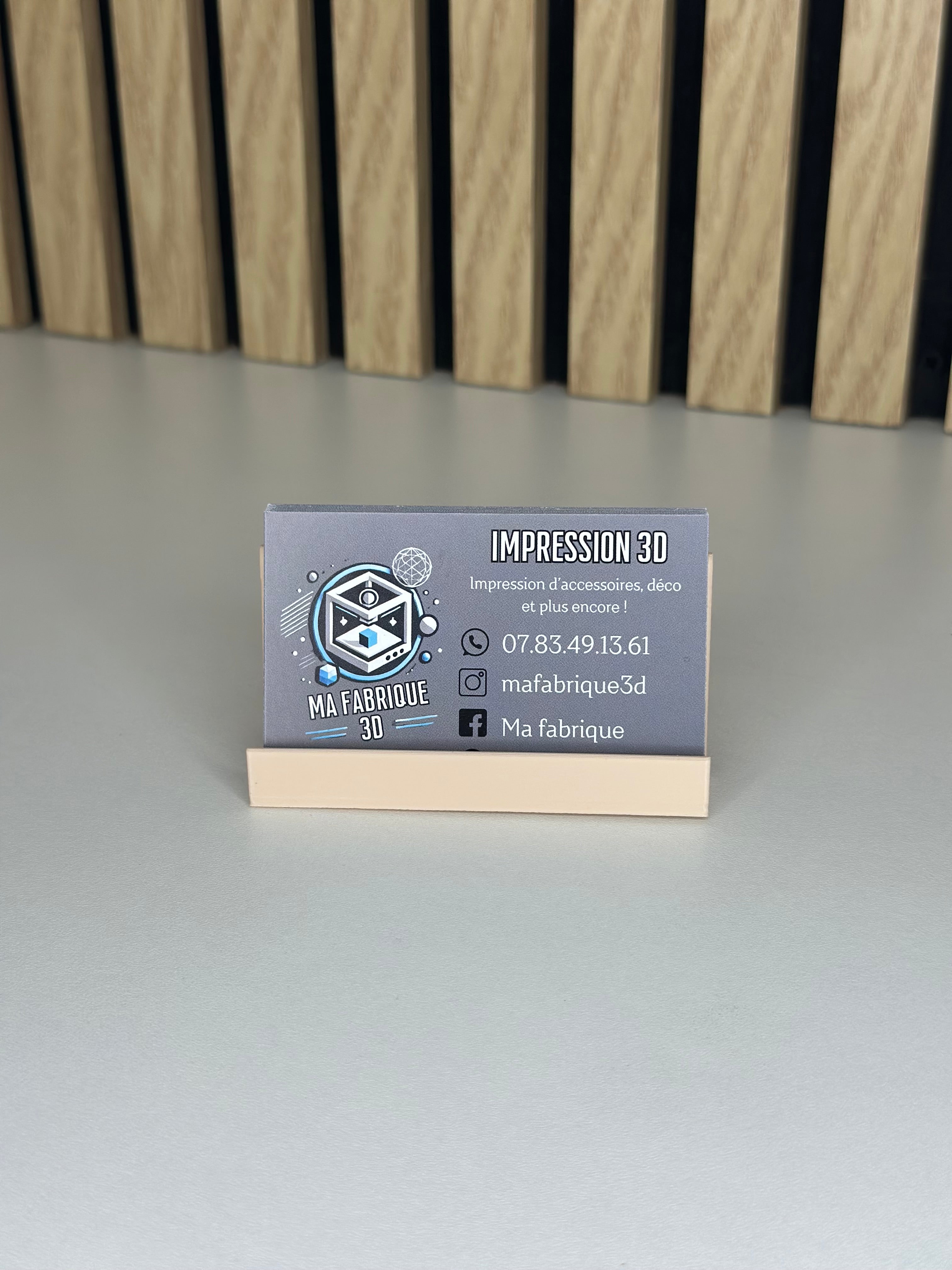 Support carte de visite simple