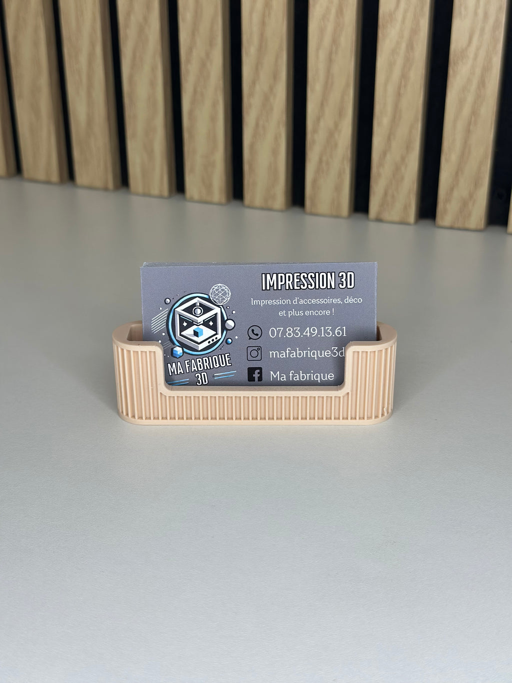 Support carte de visite moderne