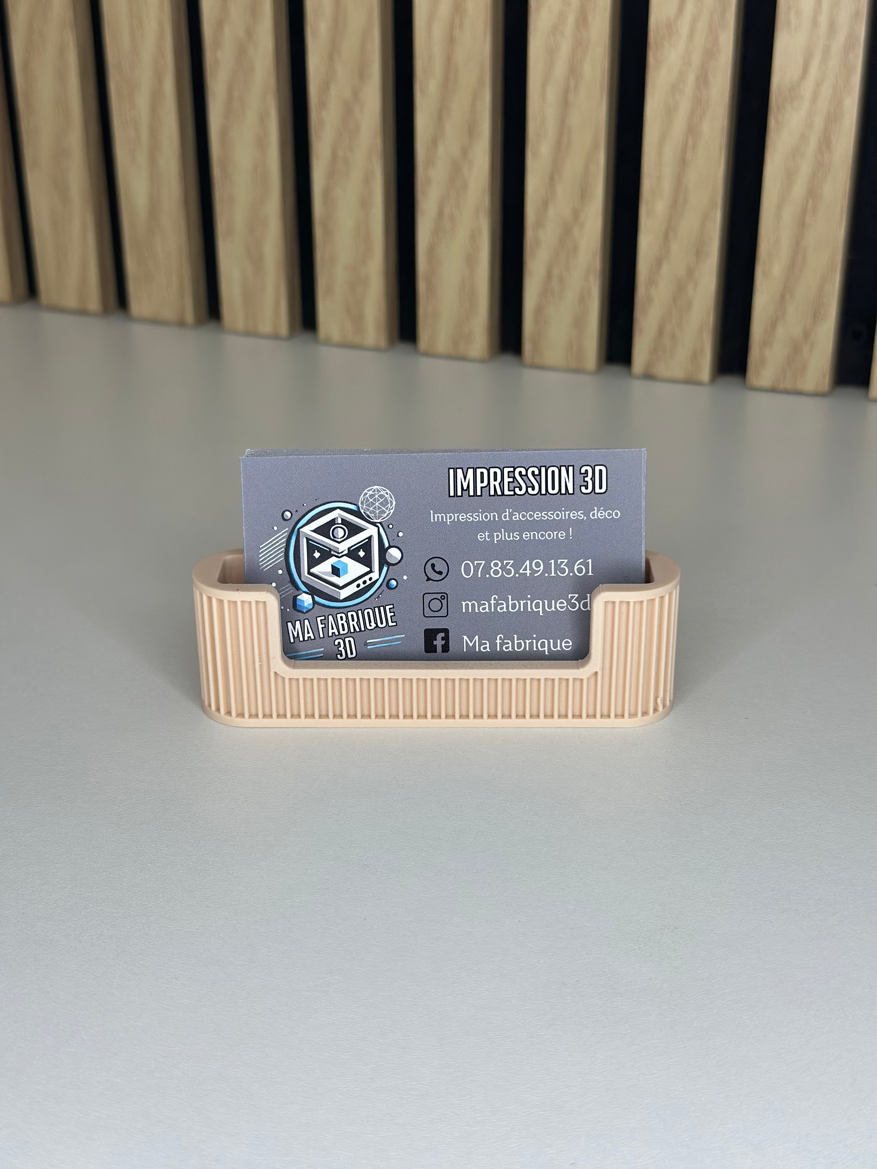 Support carte de visite moderne